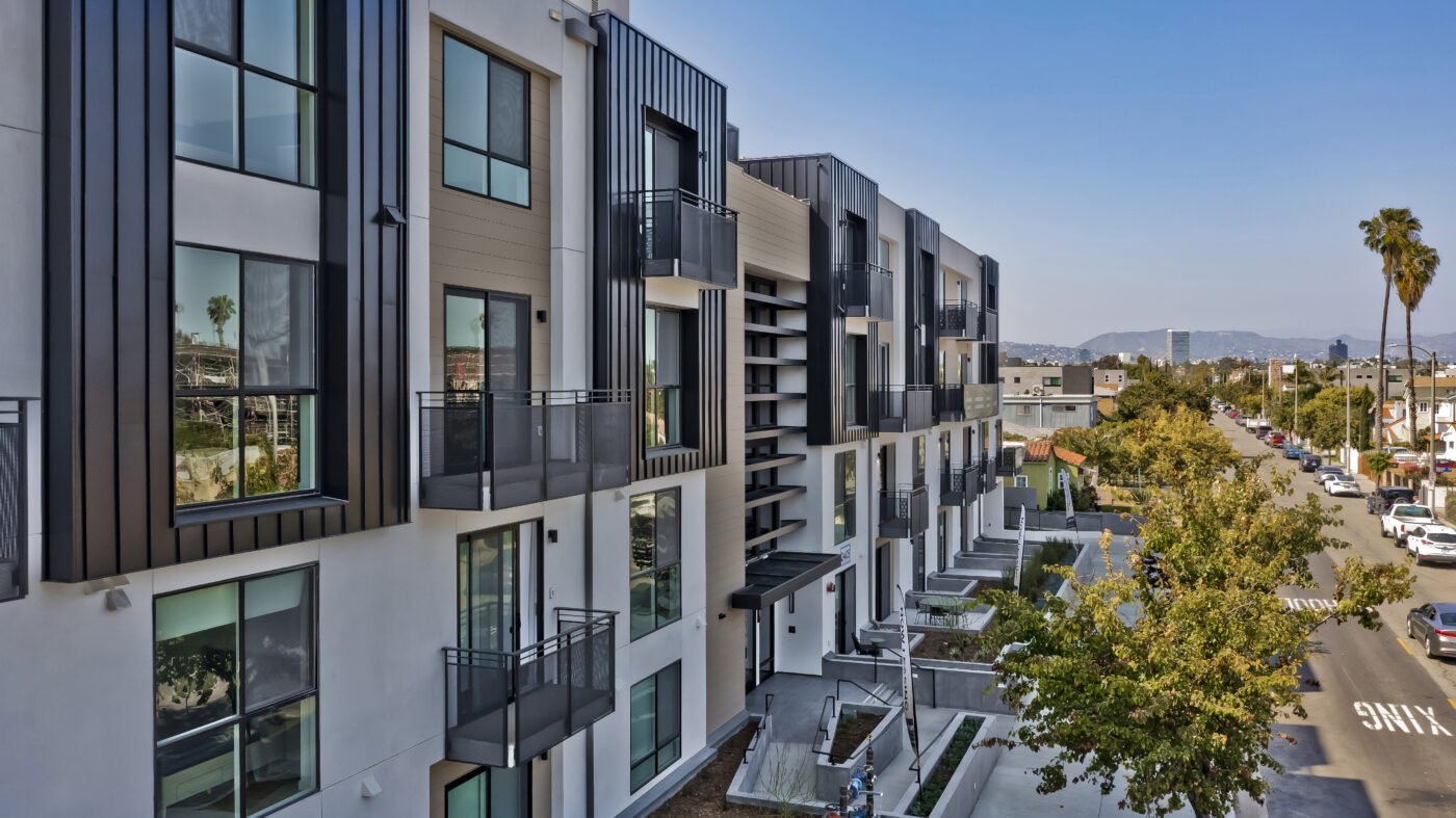 close front side exterior shot of property building