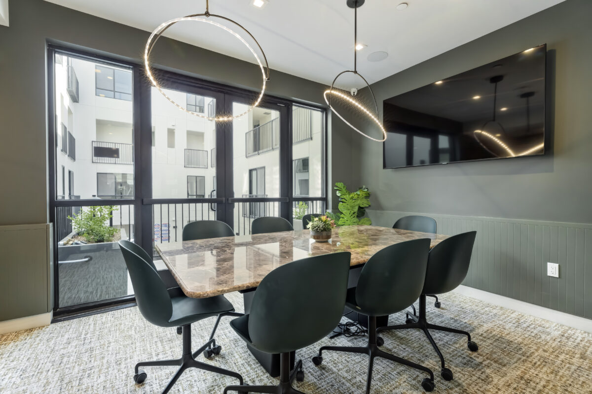 conference room with TV